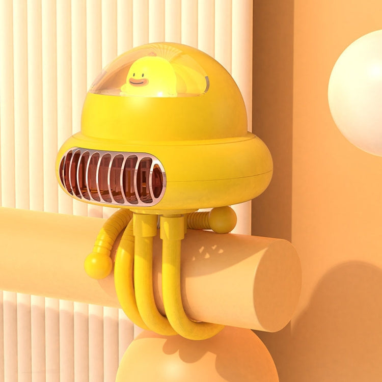 Stroller Portable Multi-Function Silent Octopus Bladeless Fan(Yellow) - Electric Fans by PMC TechLife | Online Shopping South Africa | PMC TechLife | Buy Now Pay Later Mobicred