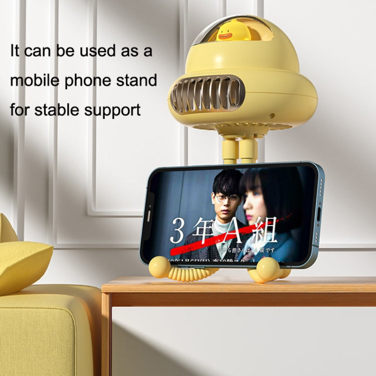 Stroller Portable Multi-Function Silent Octopus Bladeless Fan(Yellow) - Electric Fans by PMC TechLife | Online Shopping South Africa | PMC TechLife | Buy Now Pay Later Mobicred