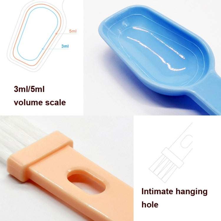 20 PCS Coffee Bean Grinder Spoon Grinder Cleaning Brush With Scale(Blue Handle White Hair) - free shipping - PMC TechLife - Order now!