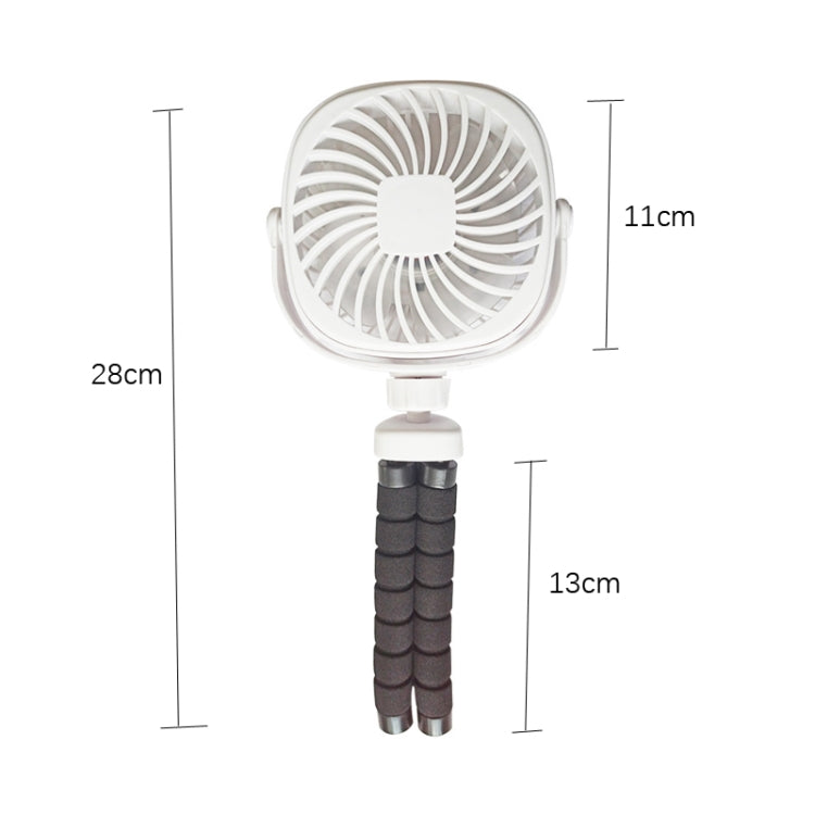 Octopus Stroller Deformation Fan Desktop Portable Handheld USB Small Fan, Colour: 1200mAh Pink - Electric Fans by PMC TechLife | Online Shopping South Africa | PMC TechLife | Buy Now Pay Later Mobicred