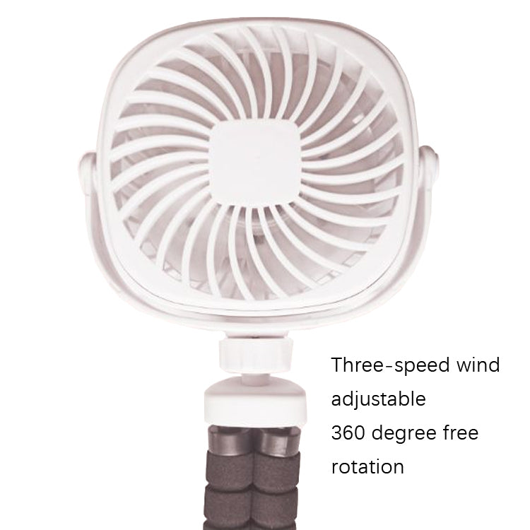 Octopus Stroller Deformation Fan Desktop Portable Handheld USB Small Fan, Colour: 1200mAh Pink - Electric Fans by PMC TechLife | Online Shopping South Africa | PMC TechLife | Buy Now Pay Later Mobicred