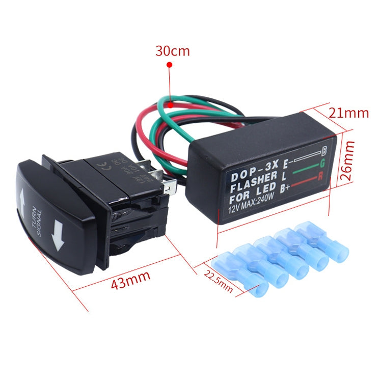 3 In 1 DOP-3X Motorcycle Flash LED Turning Light Controller - free shipping - PMC TechLife - Order now!