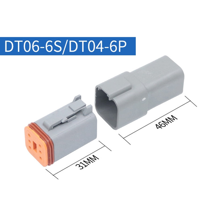 2 PCS DT04-6P / DT06-6S With Copper Car Waterproof Connector Conductive Connection Terminal - Booster Cable & Clip by PMC TechLife | Online Shopping South Africa | PMC TechLife | Buy Now Pay Later Mobicred