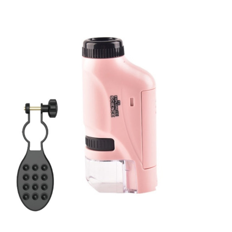 Children Handheld Portable Laboratory Equipment Microscope Toys, Colour: Lite + Bracket (Pink) - Digital Microscope by PMC TechLife | Online Shopping South Africa | PMC TechLife | Buy Now Pay Later Mobicred