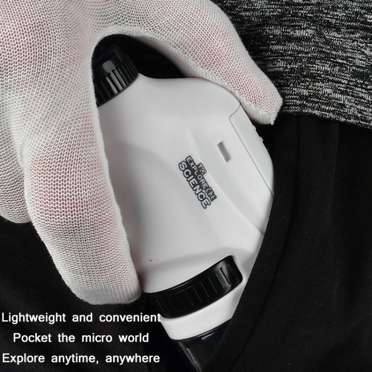 Children Handheld Portable Laboratory Equipment Microscope Toys, Colour: Lite + Specimen (Blue) - free shipping - PMC TechLife - Order now!