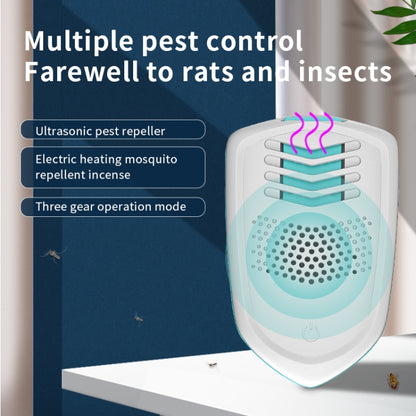 Pest Repeller Ultrasonic Mosquito Repeller Incense Heating Plug-In Mouse Repeller UK Plug( White) - Repellents by PMC Jewellery | Online Shopping South Africa | PMC Jewellery | Buy Now Pay Later Mobicred