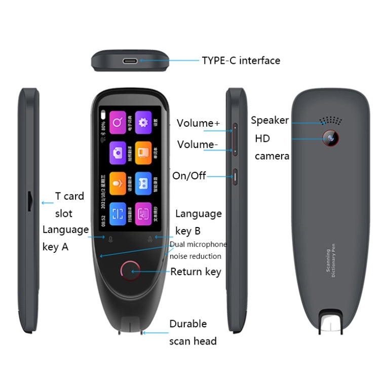 S50 Smart Text Scanning Translation Pen(Blue) -  by PMC Jewellery | Online Shopping South Africa | PMC Jewellery