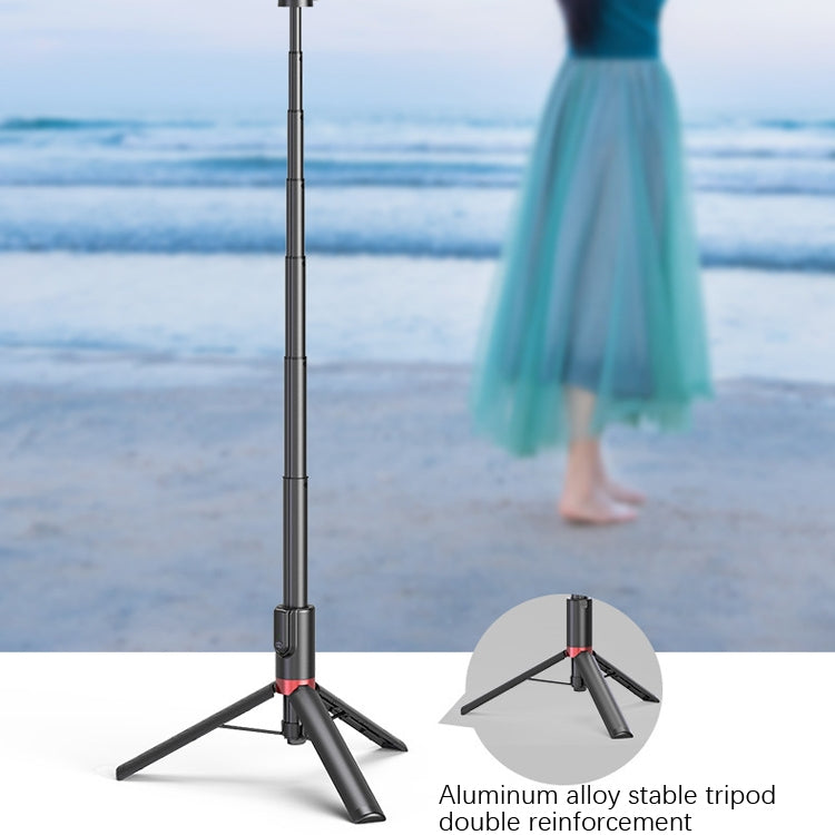 Desktop Multi-Function Live 1.3m Tripod Portable Integrated Bluetooth Selfie Rod(White Silver) - Selfie Sticks by PMC TechLife | Online Shopping South Africa | PMC TechLife | Buy Now Pay Later Mobicred