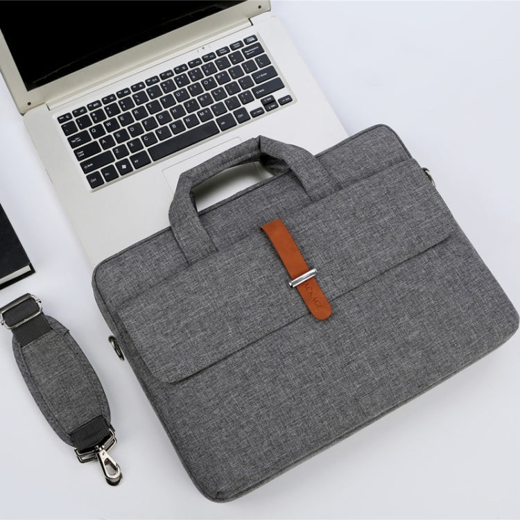 Multifunctional Wear-resistant Shoulder Handheld Laptop Bag, Size: 17 - 17.3 inch(Gray) - 15.6 - 17 inch by PMC Jewellery | Online Shopping South Africa | PMC Jewellery | Buy Now Pay Later Mobicred