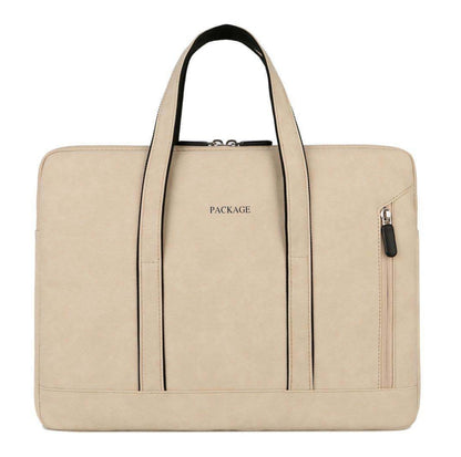 Q5 PU Waterproof and Wear-resistant Laptop Liner Bag, Size: 13 / 13.3 inch(Khaki) - 13.3 inch by PMC Jewellery | Online Shopping South Africa | PMC Jewellery | Buy Now Pay Later Mobicred