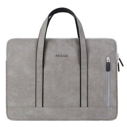 Q5 PU Waterproof and Wear-resistant Laptop Liner Bag, Size: 13 / 13.3 inch(Light Gray) - 13.3 inch by PMC Jewellery | Online Shopping South Africa | PMC Jewellery | Buy Now Pay Later Mobicred