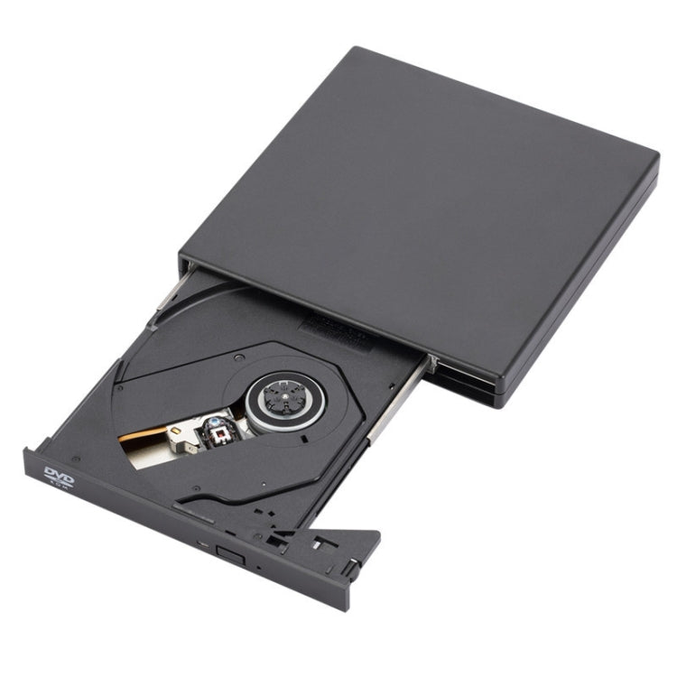 External USB2.0 DVD Optical Drive Notebook Desktop All-In-One CD Burner(Black) - Rewritable Drive by PMC TechLife | Online Shopping South Africa | PMC TechLife | Buy Now Pay Later Mobicred