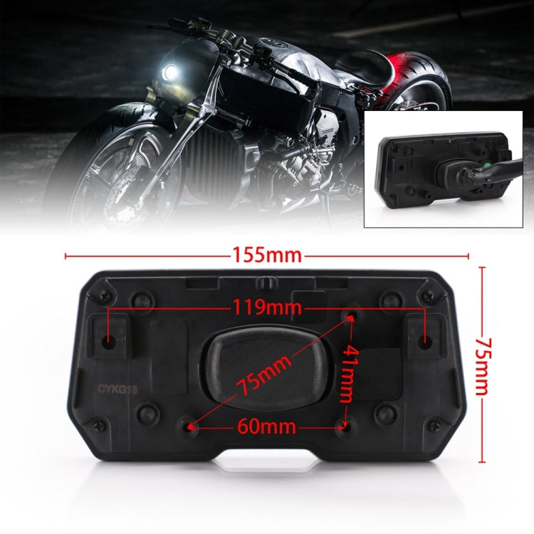 6 Gear Universal Motorcycle LCD Digital Speedometer Odometer - Electrical Instruments by PMC Jewellery | Online Shopping South Africa | PMC Jewellery | Buy Now Pay Later Mobicred