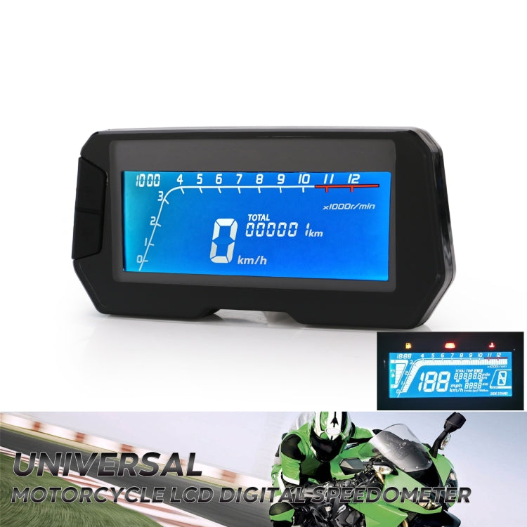 6 Gear Universal Motorcycle LCD Digital Speedometer Odometer - Electrical Instruments by PMC Jewellery | Online Shopping South Africa | PMC Jewellery | Buy Now Pay Later Mobicred