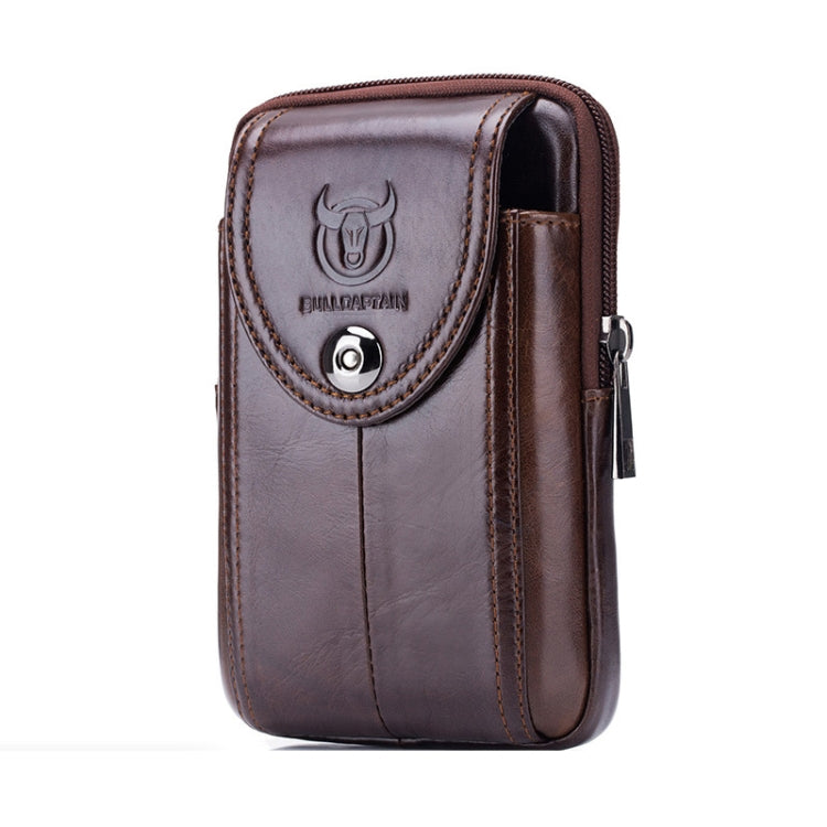 BULL CAPTAIN  Leather Multifunctional Waist Bag For Men(Brown-07) - free shipping - PMC TechLife - Order now!