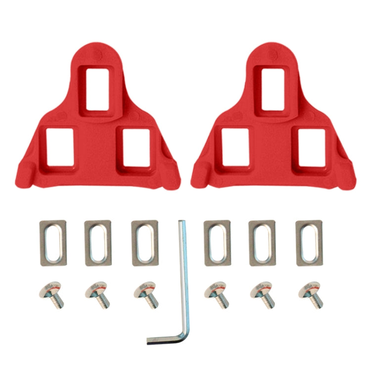 1pair Bicycle Pinch Group Combination Screw Highway Car Riding Shoes Bicycle Lock Tablet(Red) - Pedals by PMc TechLife | Online Shopping South Africa | PMc TechLife | Buy Now Pay Later Mobicred