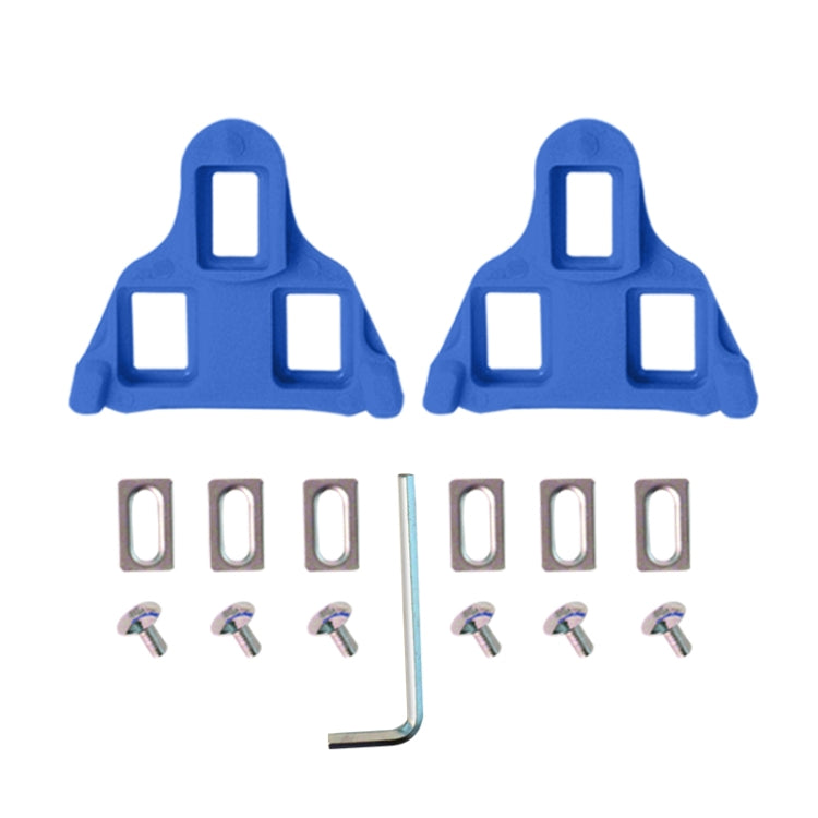 1pair Bicycle Pinch Group Combination Screw Highway Car Riding Shoes Bicycle Lock Tablet(Blue) - Pedals by PMc TechLife | Online Shopping South Africa | PMc TechLife | Buy Now Pay Later Mobicred