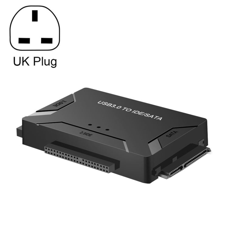 USB3.0 To SATA / IDE Easy Drive Cable Hard Drive Expanding Connector, Plug Specification: UK  Plug - USB to IDE / SATA by PMC Jewellery | Online Shopping South Africa | PMC Jewellery | Buy Now Pay Later Mobicred