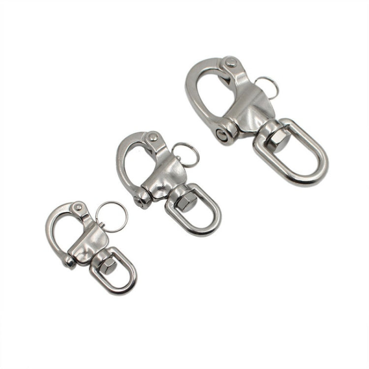 Yachting Sailing Stainless Steel Coil Type Rotary Spring Shackle, Specification: 128mm - Marine Accessories & Parts by PMC TechLife | Online Shopping South Africa | PMC TechLife | Buy Now Pay Later Mobicred