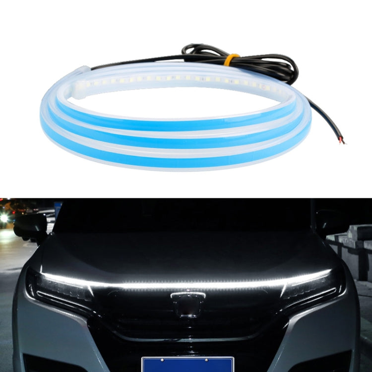 Car LED Streamer Decorative Hood Atmosphere Lights, Style: Monochrome White Light(1.5m) - Decorative Lights by PMC Jewellery | Online Shopping South Africa | PMC Jewellery | Buy Now Pay Later Mobicred