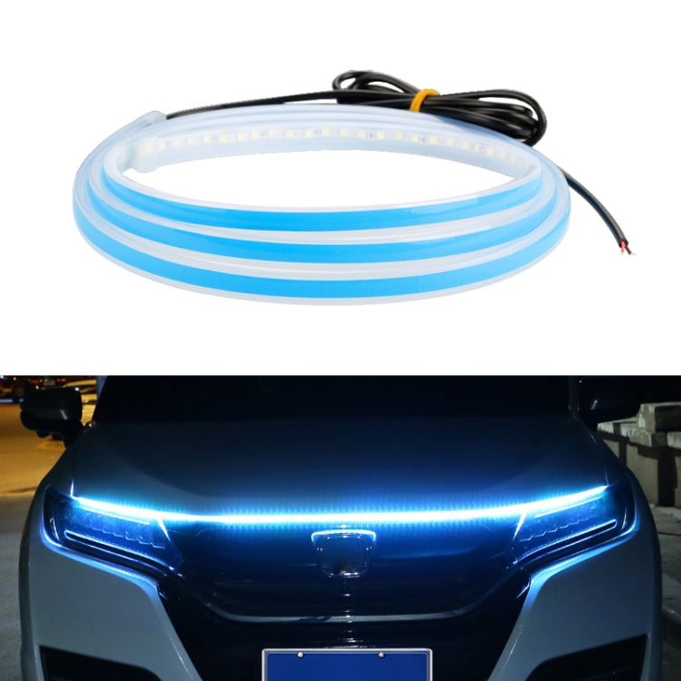 Car LED Streamer Decorative Hood Atmosphere Lights, Style: Monochrome Ice Blue Light(1.8m) - Decorative Lights by PMC Jewellery | Online Shopping South Africa | PMC Jewellery | Buy Now Pay Later Mobicred