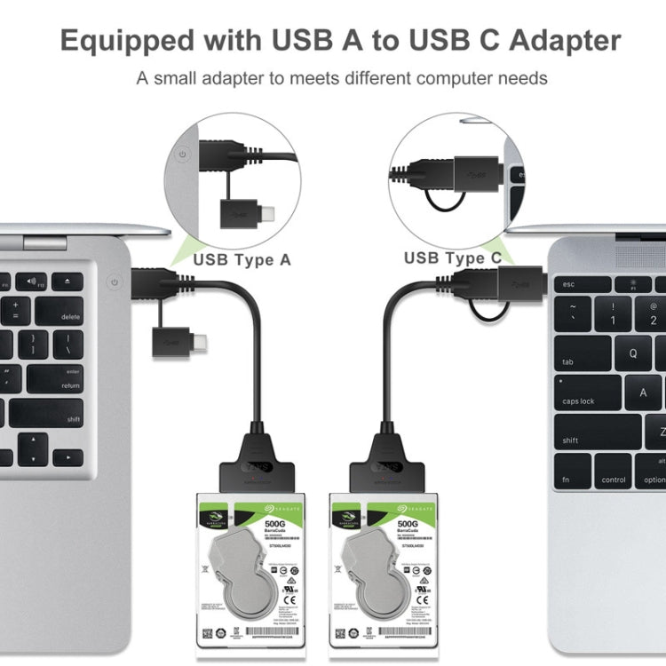 T10 USB3.1 To SATA Easy Drive Cable Hard Drive Adapter Cable - USB to IDE / SATA by PMC TechLife | Online Shopping South Africa | PMC TechLife | Buy Now Pay Later Mobicred