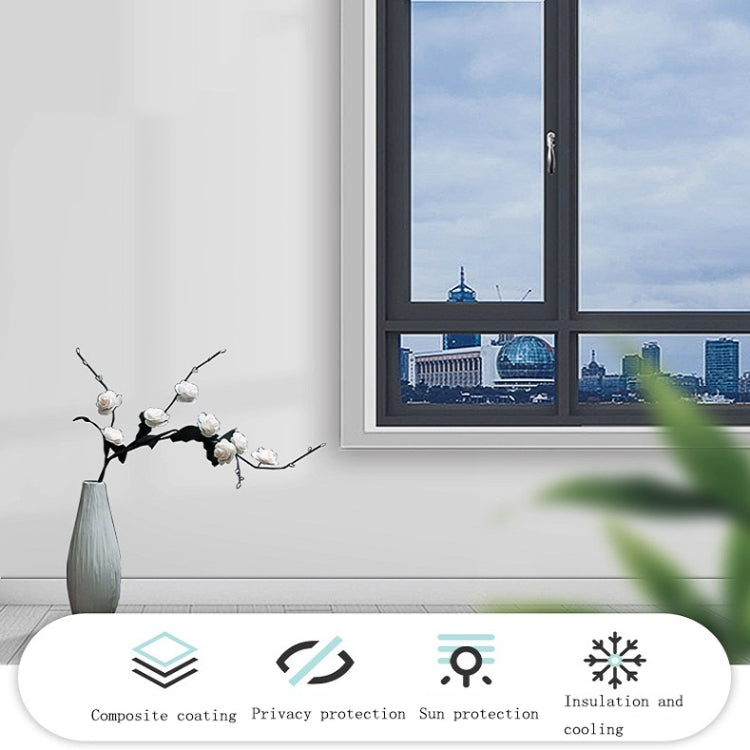 Sunscreen Shading Film One-way Perspective Anti-peeping Glass Sticker, Specification: 50x100cm(Green Silver Single Permeable) - Door & Window Films by PMC Jewellery | Online Shopping South Africa | PMC Jewellery