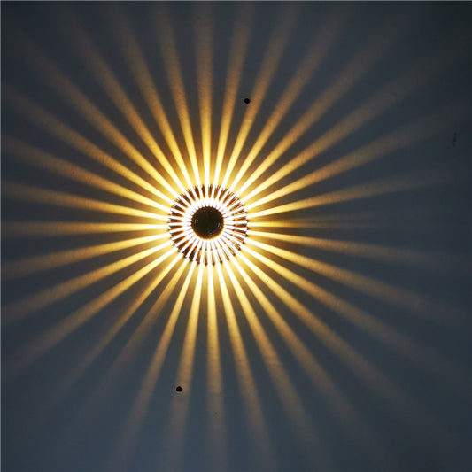 LED Aluminum Aisle Light Sunflower Corridor Lamp Decorative Light, Power source: Visible Installation 1W(Warm White) - Novelty Lighting by PMC Jewellery | Online Shopping South Africa | PMC Jewellery | Buy Now Pay Later Mobicred