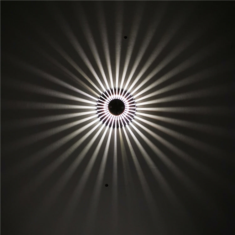 LED Aluminum Aisle Light Sunflower Corridor Lamp Decorative Light, Power source: Visible Installation 3W(White) - Novelty Lighting by PMC TechLife | Online Shopping South Africa | PMC TechLife | Buy Now Pay Later Mobicred