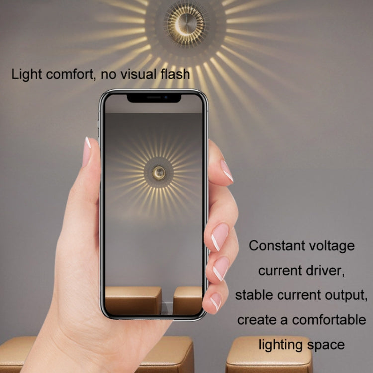 LED Aluminum Aisle Light Sunflower Corridor Lamp Decorative Light, Power source: Visible Installation 3W(White) - Novelty Lighting by PMC TechLife | Online Shopping South Africa | PMC TechLife | Buy Now Pay Later Mobicred