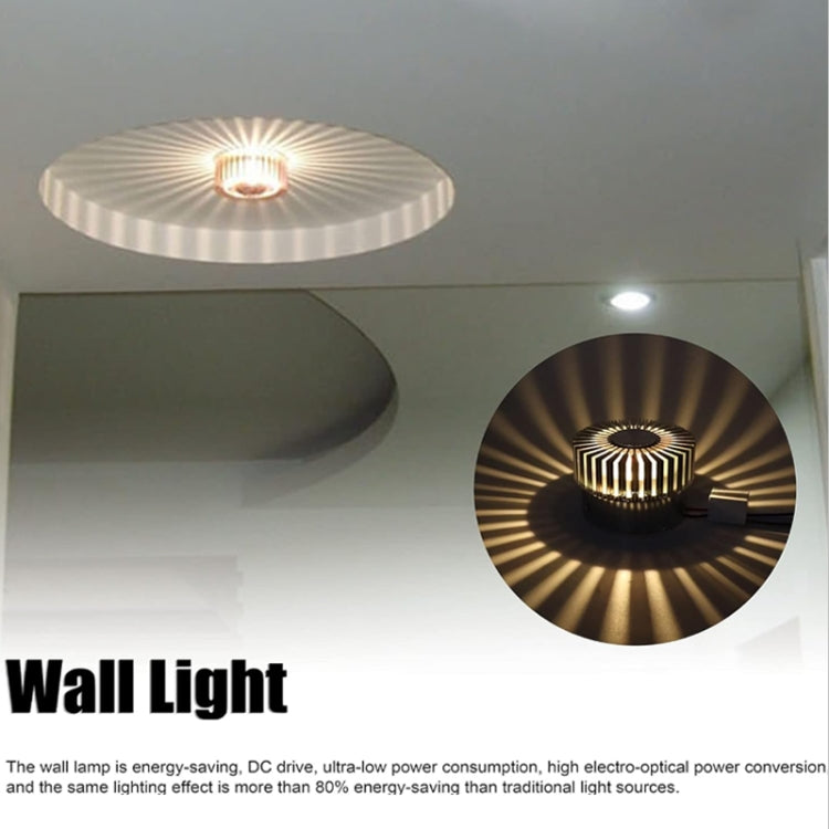 LED Aluminum Aisle Light Sunflower Corridor Lamp Decorative Light, Power source: Visible Installation 3W(Purple) - Novelty Lighting by PMC TechLife | Online Shopping South Africa | PMC TechLife | Buy Now Pay Later Mobicred