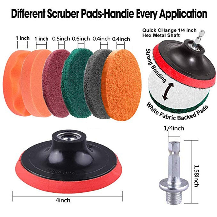24 PCS / Set  Universal Rod Cleaning Dust Removal Polishing Electric Drilling Brush Set - Car washing supplies by PMC TechLife | Online Shopping South Africa | PMC TechLife | Buy Now Pay Later Mobicred
