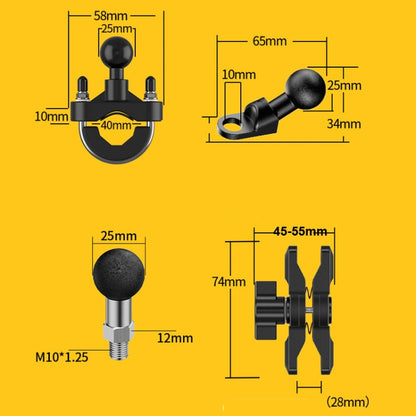 Motorcycle Bracket Crab Navigation Phone Bracket,Style： U-shaped+QC3.0 Dual USB  Charge - Holder by PMC Jewellery | Online Shopping South Africa | PMC Jewellery | Buy Now Pay Later Mobicred