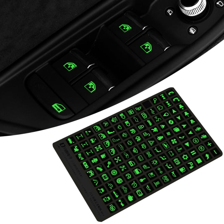 Car Button Luminous Sticker General PET Waterproof Wear-Resistant Car Sticker(Number 2) - free shipping - PMC TechLife - Order now!