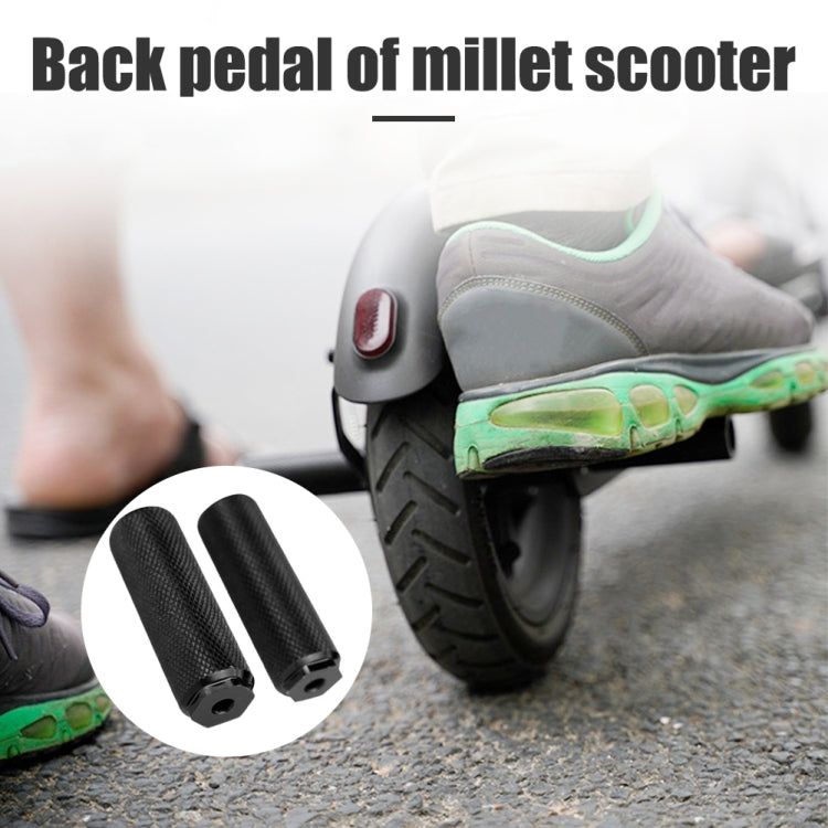 FMFXTR Bicycle Back Seat Foot Pedal Universal Back Rear Post, Color: Black Large Hole Long - Pedals by FMFXTR | Online Shopping South Africa | PMc TechLife | Buy Now Pay Later Mobicred