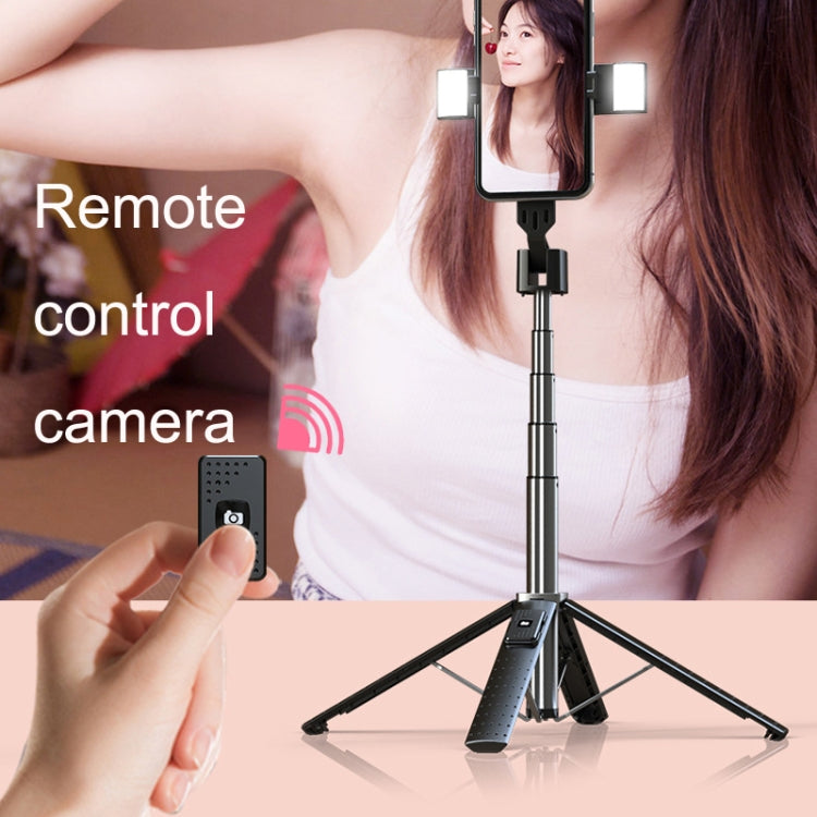 Phone Live Bracket Bluetooth Selfie Tripod, High: 102CM (Stainless Steel + Dual Fill Lights) - Selfie Sticks by PMC TechLife | Online Shopping South Africa | PMC TechLife | Buy Now Pay Later Mobicred