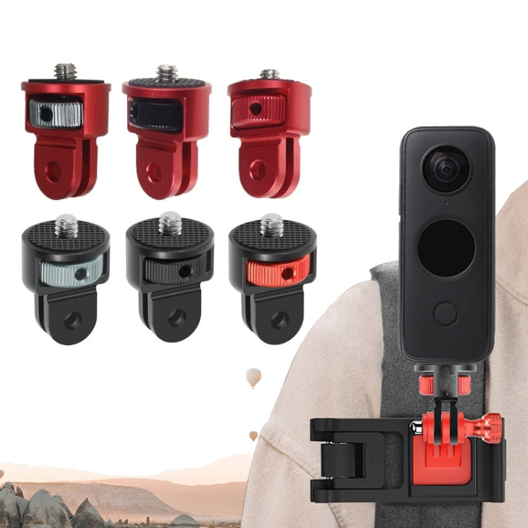 1/4 Inch Screw Converter Tripod Adapter for Sport Camera(Red) - Connection Mount by null | Online Shopping South Africa | PMC Jewellery | Buy Now Pay Later Mobicred