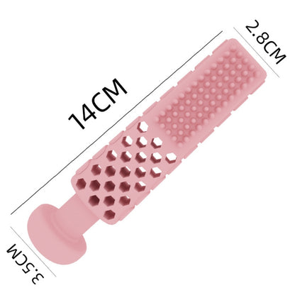 Washing Board Toothpaste Shape Bite Toys TPR Dog Teething Stick(Pink) - Toys by PMC Jewellery | Online Shopping South Africa | PMC Jewellery