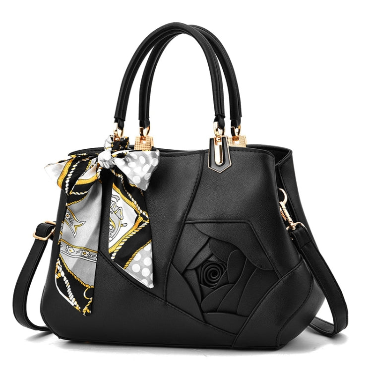 378 Three-dimensional Carved Ladies Handbag(Black) - Handbags by PMC TechLife | Online Shopping South Africa | PMC TechLife