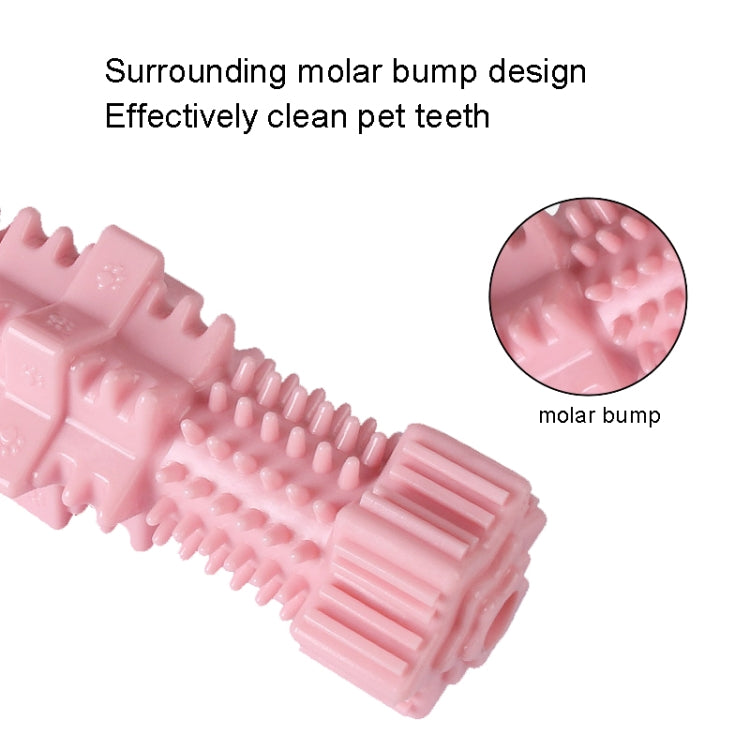 Dogs Bite Toys Hexagonal Molar Rods Pet Tooth Brush(Light Pink) - Toys by PMC Jewellery | Online Shopping South Africa | PMC Jewellery