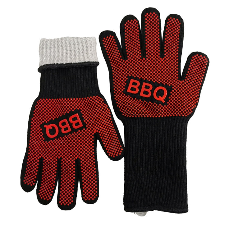 1 Pair High Temperature Resistant Silicone BBQ Gloves  Anti-Scalding Gloves(BBQ Red) - free shipping - PMC TechLife - Order now!