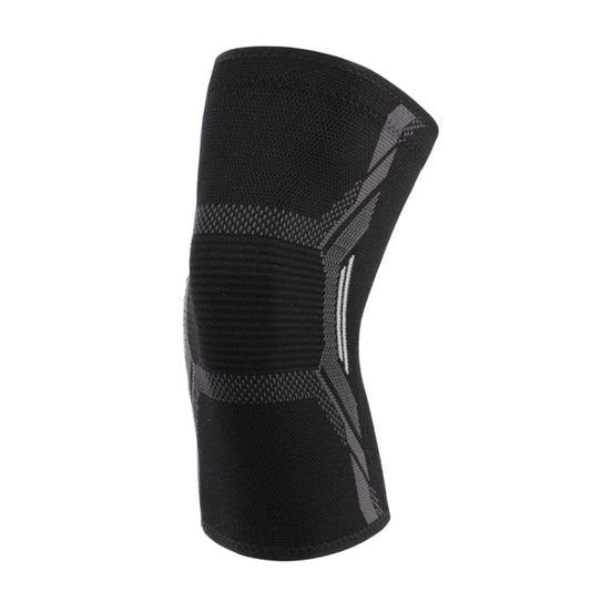 Nylon Sports Protective Gear Four-Way Stretch Knit Knee Pads, Size: S(Black White) - Sports Safety by PMC Jewellery | Online Shopping South Africa | PMC Jewellery | Buy Now Pay Later Mobicred