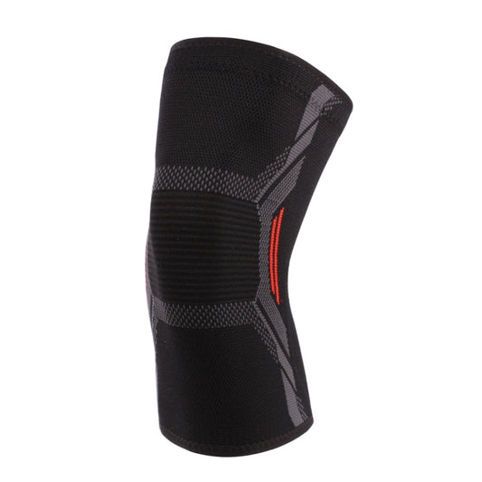 Nylon Sports Protective Gear Four-Way Stretch Knit Knee Pads, Size: L(Black Red) - Sports Safety by PMC Jewellery | Online Shopping South Africa | PMC Jewellery | Buy Now Pay Later Mobicred