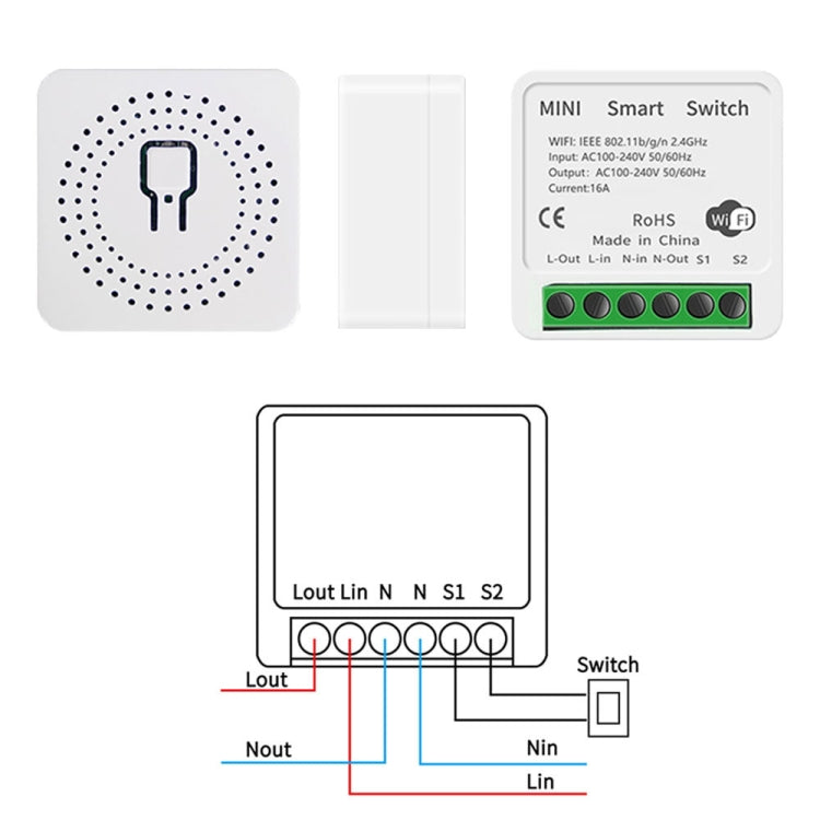 003 WiFi App Remote Voice Control Smart Switch(WiFi+Bluetooth Dual-mode 16A) - Smart Switch by PMC TechLife | Online Shopping South Africa | PMC TechLife | Buy Now Pay Later Mobicred