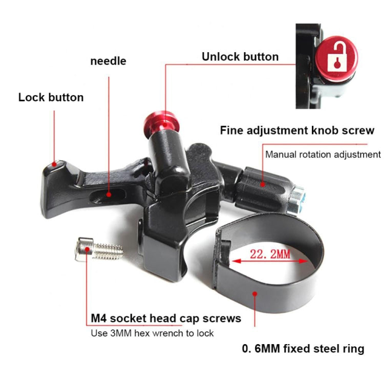 FMFXTR Bicycle Aluminum Alloy Front Fork Wire Controller, Style: A Model+Wire Core - Front Fork by FMFXTR | Online Shopping South Africa | PMc TechLife | Buy Now Pay Later Mobicred