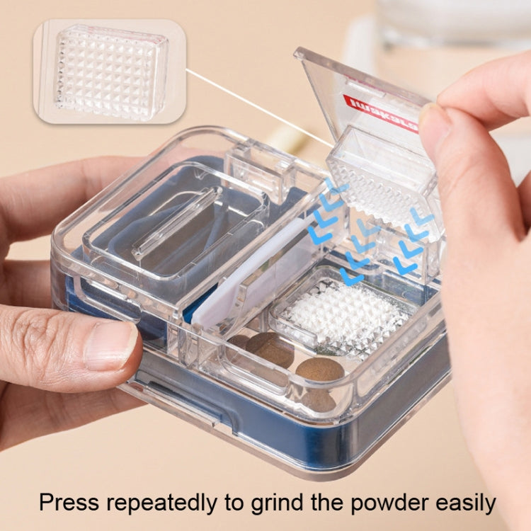 Imakara Mini Square Portable Sealed Medicine Cutter Dispenser Box(Blue) - free shipping - PMC TechLife - Order now!