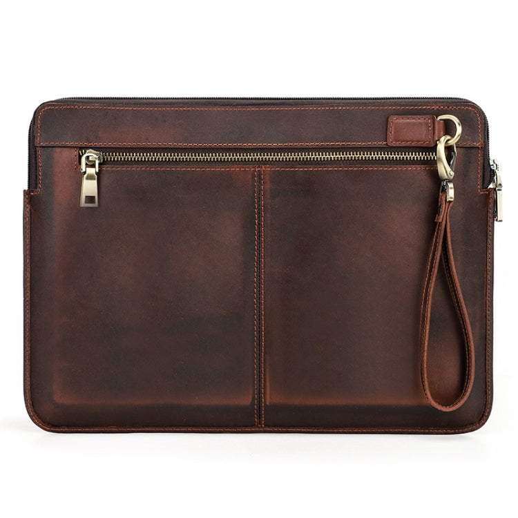 CONTACTS FAMILY Leather Laptop Sleeve For Macbook Pro 14.2 Inch(Coffee) - free shipping - PMC Jewellery - Order now!
