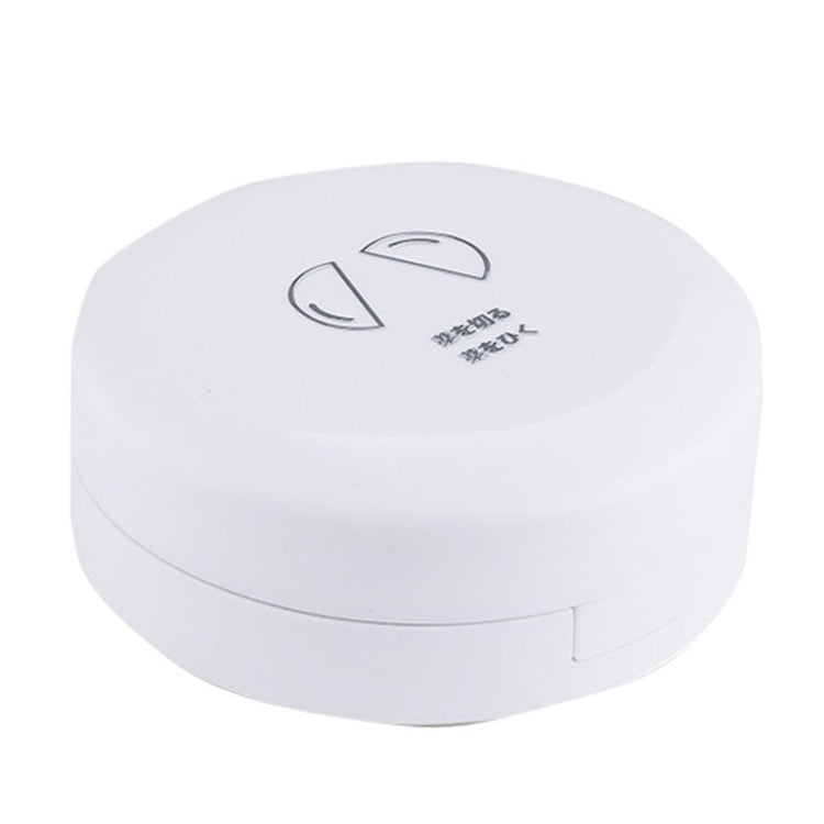 Double-layer Round Eight Grids Portable Medicine Box with Cutter(White) - free shipping - PMC TechLife - Order now!