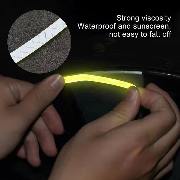 10pcs /Set Car Wheel Reflective Stickers 3D Personal Decoration Tire Warning Stickers(Silver White) - Decorative Strip by PMC TechLife | Online Shopping South Africa | PMC TechLife