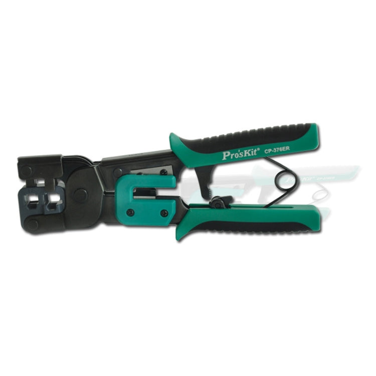 ProsKit Dual-purpose 6/8P Iron Handle Network Ratchet Crimping Plier(CP-376ER) - Lan Cable and Tools by ProsKit | Online Shopping South Africa | PMC Jewellery | Buy Now Pay Later Mobicred